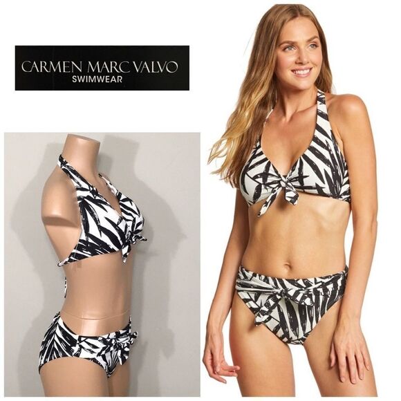 Carmen Marc Valvo floral bikini. NWT - Picture 3 of 12